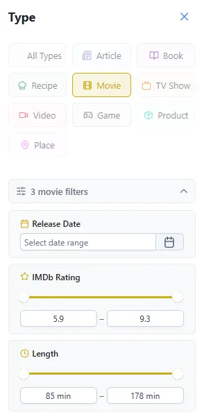 Smart Filters in Linkflare